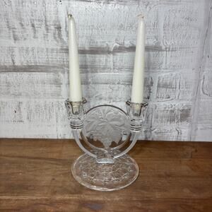 Indiana Glass Constellation Grape Candlestick Holder
